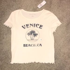 Cropped Waffle Shirt from American Eagle